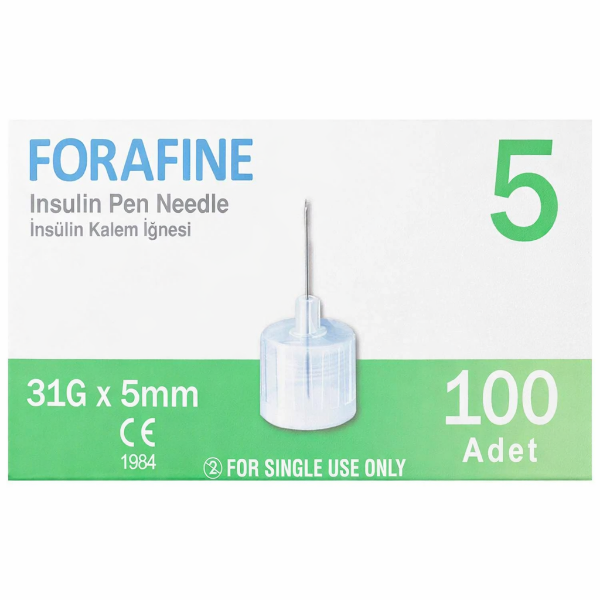 Fora Fine İnsülin Kalem İğne Ucu 31Gx5 mm